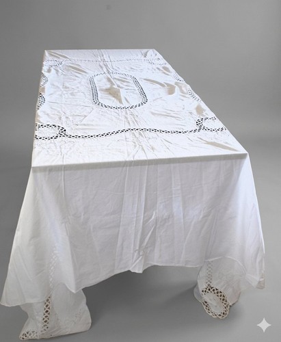 Tovaglia con ricamo pizzo - tovaglia,