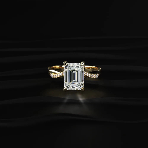 Anello smeraldo diamante - anello,