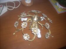 plafoniera vintage  a tre luci in bagno oro zecchino e rose svaroscky?