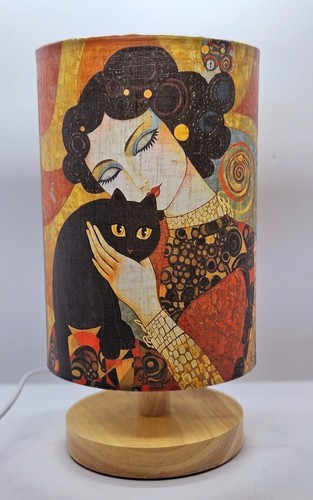 Klimt black cat lampada - black, ii.