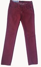 CNC PANTALONE TROUSERS DONNA Women ROSSO TAGLIO JEANS TG 26/40 ITA MADE ITALY