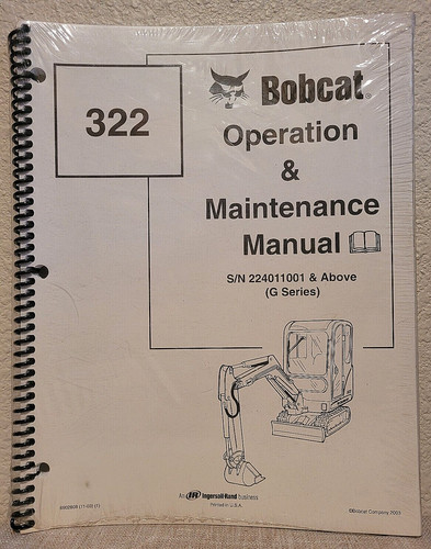Escavatore bobcat 322 serie - escavatore,