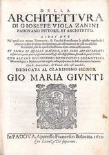 Della architettura di Gioseffe