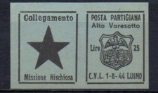 POSTA PARTIGIANA ALTO VARESOTTO LUINO 1944