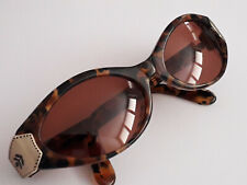 OCCHIALI DA SOLE VINTAGE SISLEY SLY 222 713 occhio di gatto tartaruga marrone