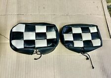 COPRI FENDINEBBIA AUTO D' EPOCA VINTAGE IN VIL PELLE COME IN FOTO BIANCO NERO