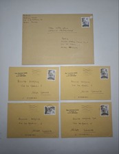 Lotto buste viaggiate - lotto, 5