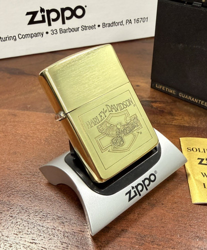 Genuine zippo lighter harley - lighter,