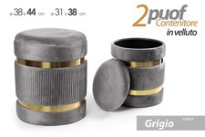 SET 2 POUF CONTENITORE IN