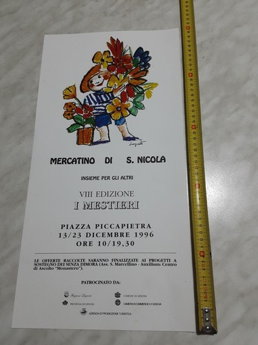 Manifesto luzzati mercatino - mercatino, s