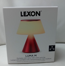 Lexon LUMA M Lampada a LED portatile medio ricaricabile LH87  rosso