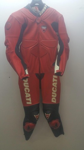 Tuta pelle moto ducati - in,