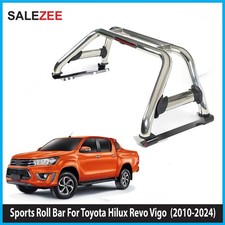 Roll Bar sportivo per Isuzu D-Max doppia cabina 2012 su acciaio cromato premium