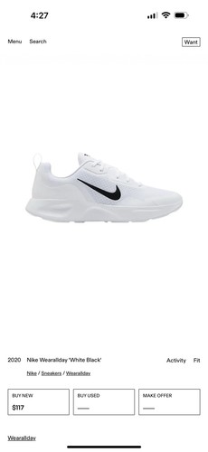 Nike wear all day white - nike,