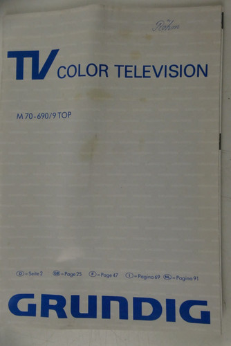 Grundig color m70 690 - grundig, tv