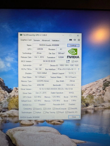 8740w nvidia quadro - hp,