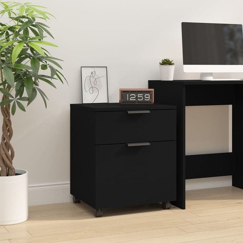 Vidaxl schedario con - con, ruote
