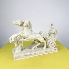 scultura vintage biga romana
