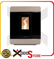 Stufa a pellet KLOVER DIVA SLIM WOOD Air MultiAir 8 kW - invia mail per sconto