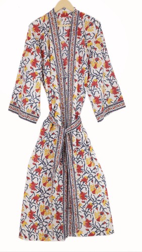 Abito lungo kimono stampa