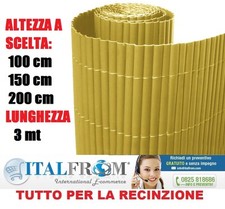 Arelle in Stuoia Canna Bamboo Arella PVC Singola Naturale Separè Italfrom