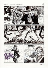 ERNESTO GARCIA SEIJAS - TAVOLA ORIGINALE TEX - 'LA PROVA DEL FUOCO'