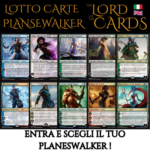 Lotto planeswalker carte magic - lotto,