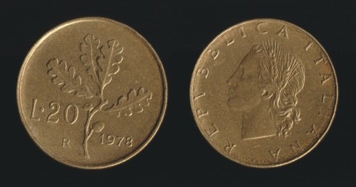 Lire 1978 ramo quercia - di,