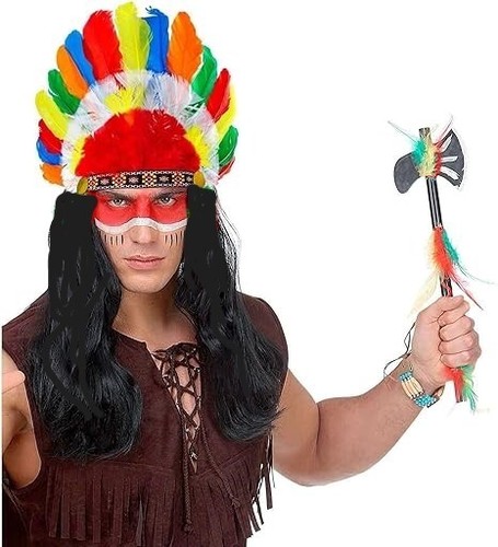 Copricapo indiano con piume - copricapo,