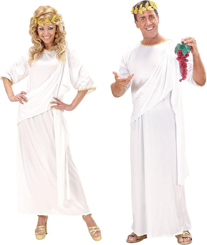 Costume toga bianco - dea, /
