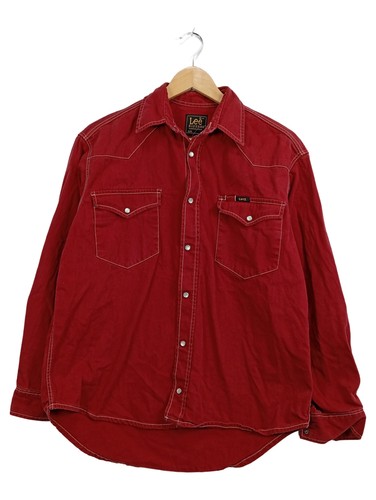 Lee camicia uomo rossa western - camicia,