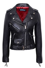 Giacca donna pelle nera San