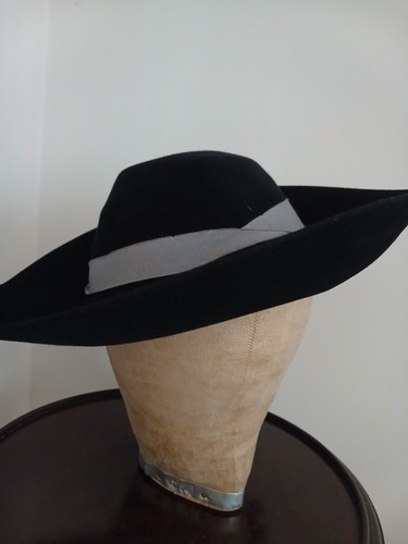 Cappello feltro nero anni - feltro,