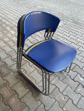 Sedie Assisa blu e gialle di Paolo Favaretto per Airborne, 1986