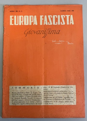 Rarissima rivista fascismo - rivista,