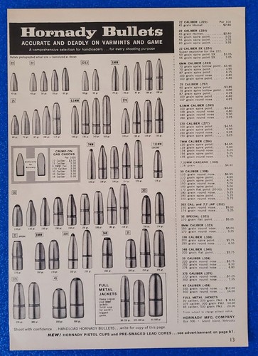 1960 hornady bullet - bullet, /