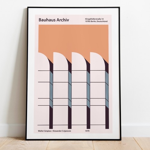Poster esposizione bauhaus - poster,