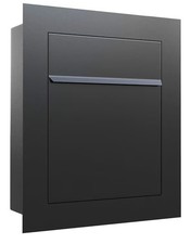 Cassetta postale nera da