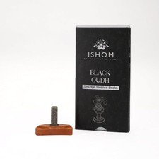 Black Wood Agarwood Sfumino Incense Mattoni + Terracotta Burner, 15 Pacchetto