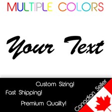 Custom text decal your - decal,