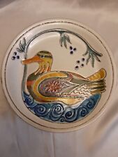 PIATTO CERAMICA  COTTO VENETO 1989 Fatto a Mano in ITALIA FIRMATO OLIMPIA BIASI