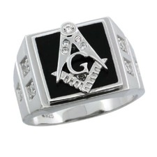 Uomo Argento Sterling Onice