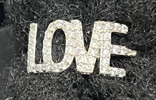 Anello lettera amore zirconi - "amore",