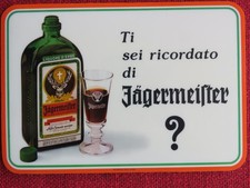 VECCHIO TAPPETINO BANCO BAR PUBBLICITARIO VINTAGE PUBBLICITA' AMARO JAGERMEISTER