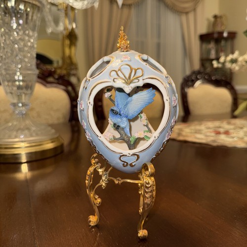 Faberge passero uccellino blu - faberge,