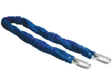 CATENA ANTIFURTO RIVESTITA IN TESSUTO/NYLON ANTIGRAFFIO LUCCHETTO CATENACCIO
