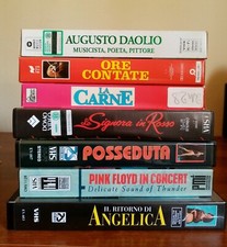 Lotto stock di 7 videocassette VHS originali film vari