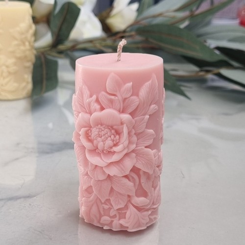 Candela pilastro rosa - pilastro, rosa,