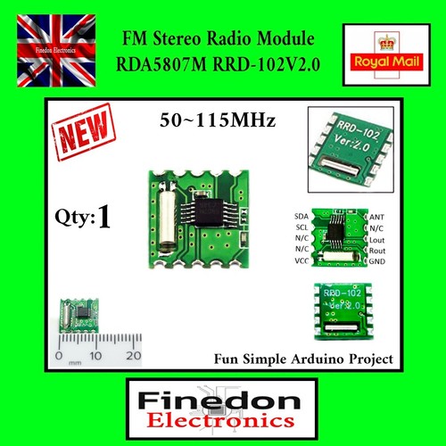 Rda5807m modulo radio stereo - radio,