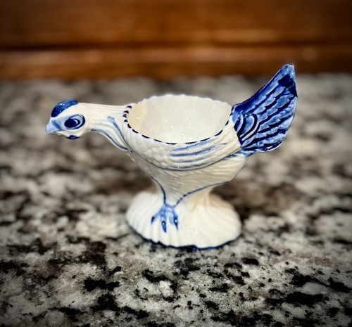 Tazza uovo pollo delft blu - uovo, di